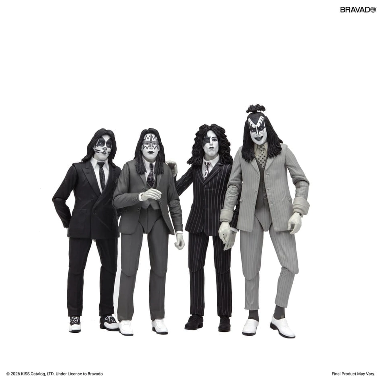 KISS akční figurky 4-balení Album Cover Dressed to Kill 18 cm fotografii produktu