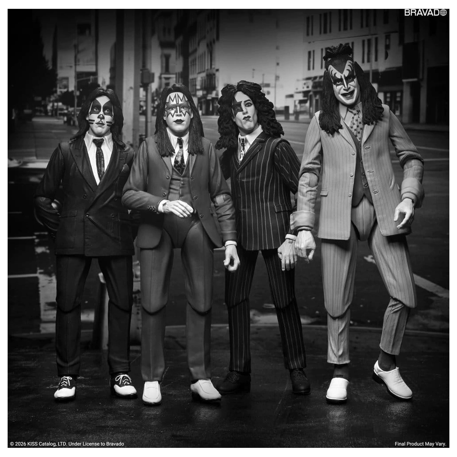 KISS akční figurky 4-balení Album Cover Dressed to Kill 18 cm fotografii produktu