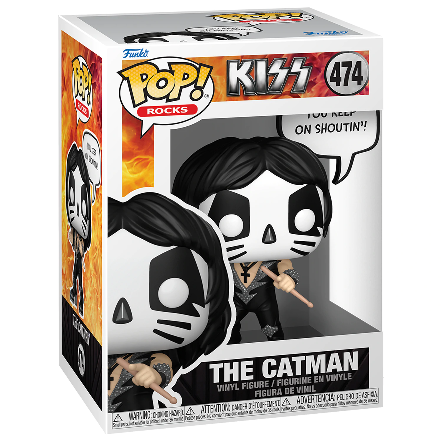 KISS Funko POP! Sayings vinylová figurka The Catman(R&R All Night) 9 cm fotografii produktu