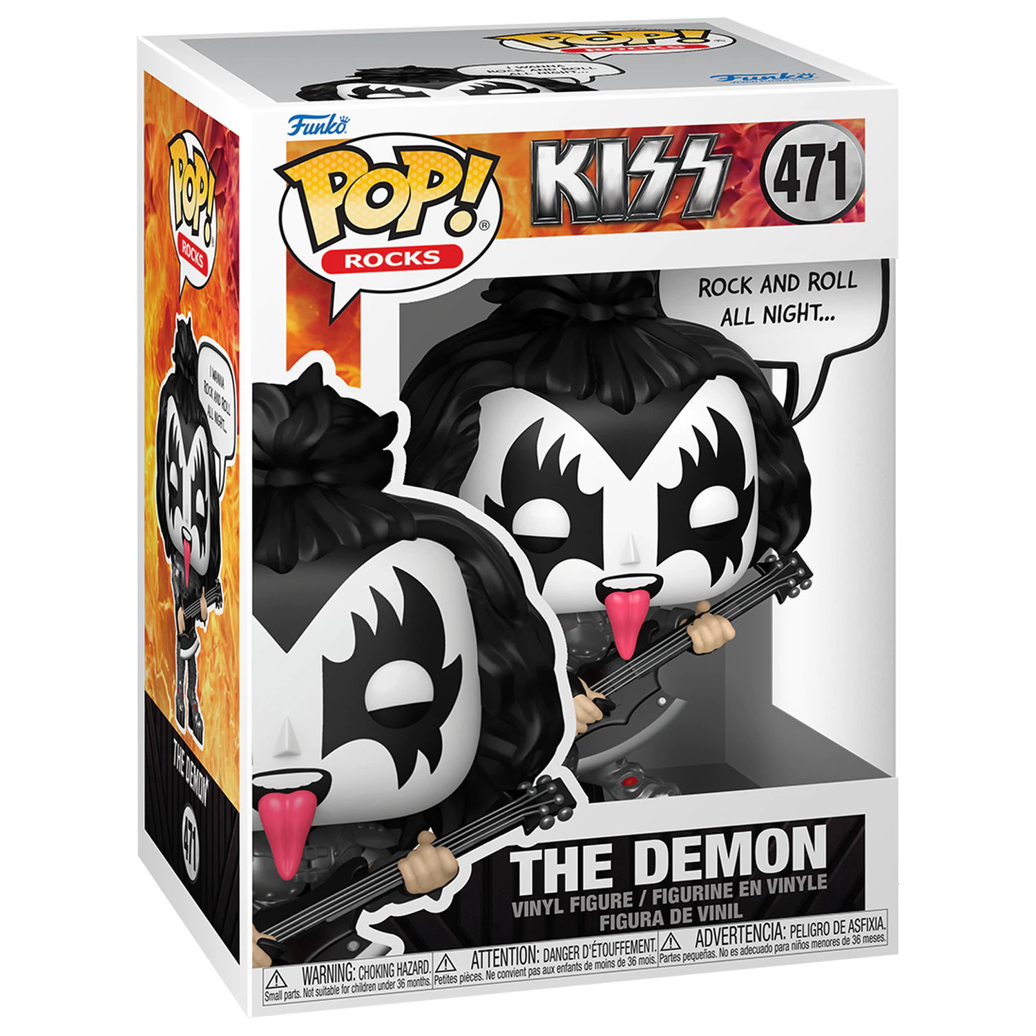 KISS Funko POP! Sayings Vinyl Figure The Demon(R&R All Night) 9 cm vinylová figurka fotografii produktu