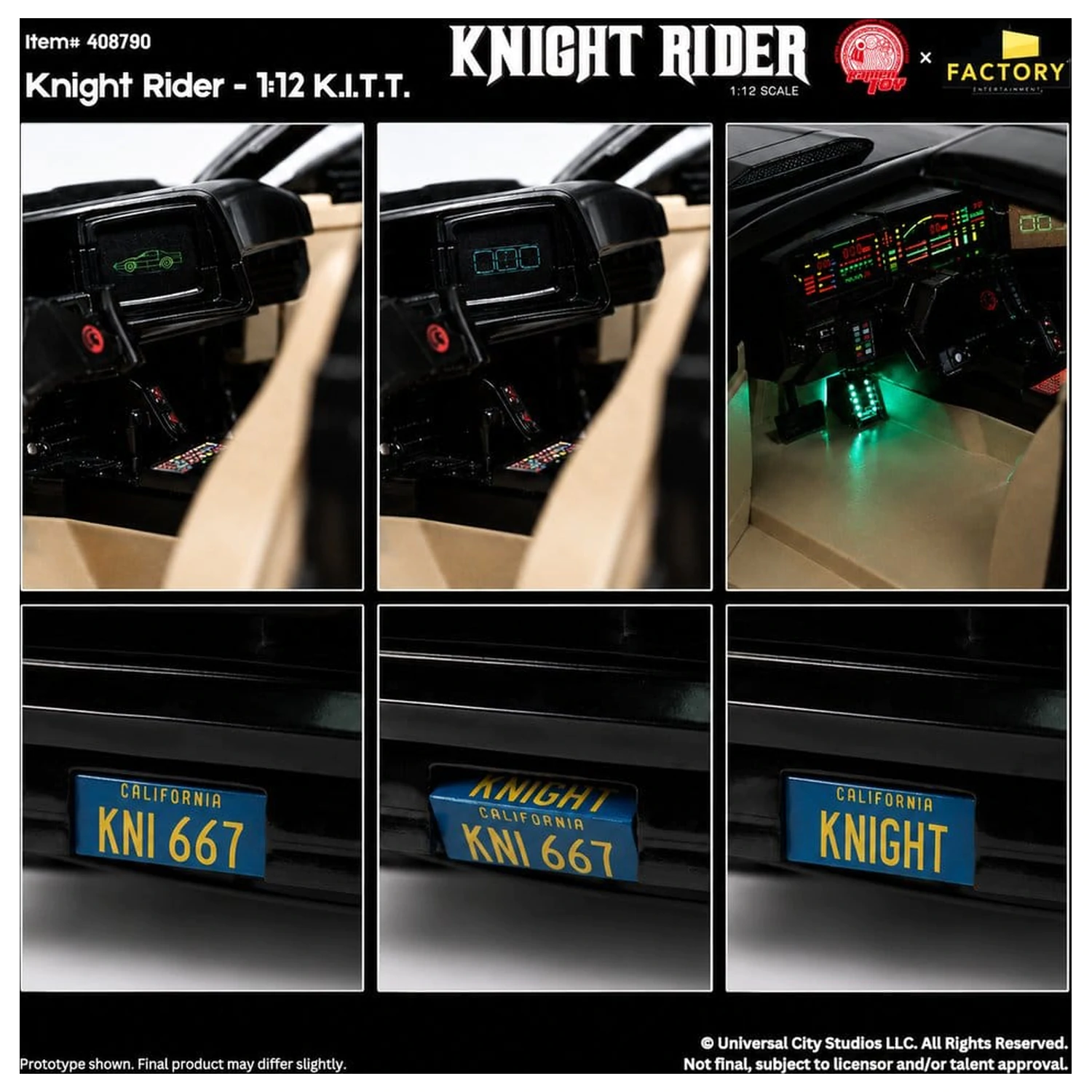 Knight Rider akční figurka 1/12 K.I.T.T. s Michaelem Knightem fotografii produktu