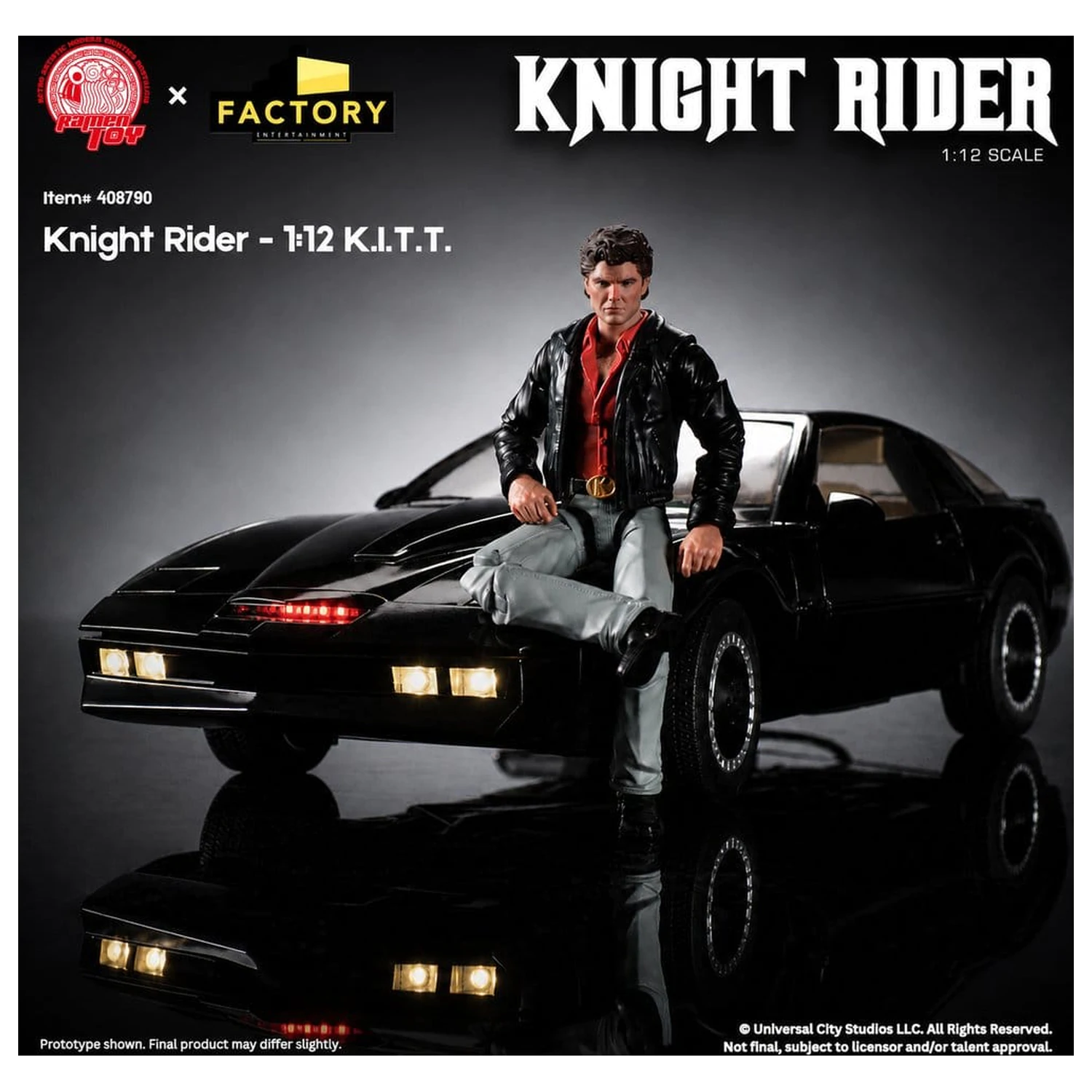 Knight Rider akční figurka 1/12 K.I.T.T. s Michaelem Knightem fotografii produktu
