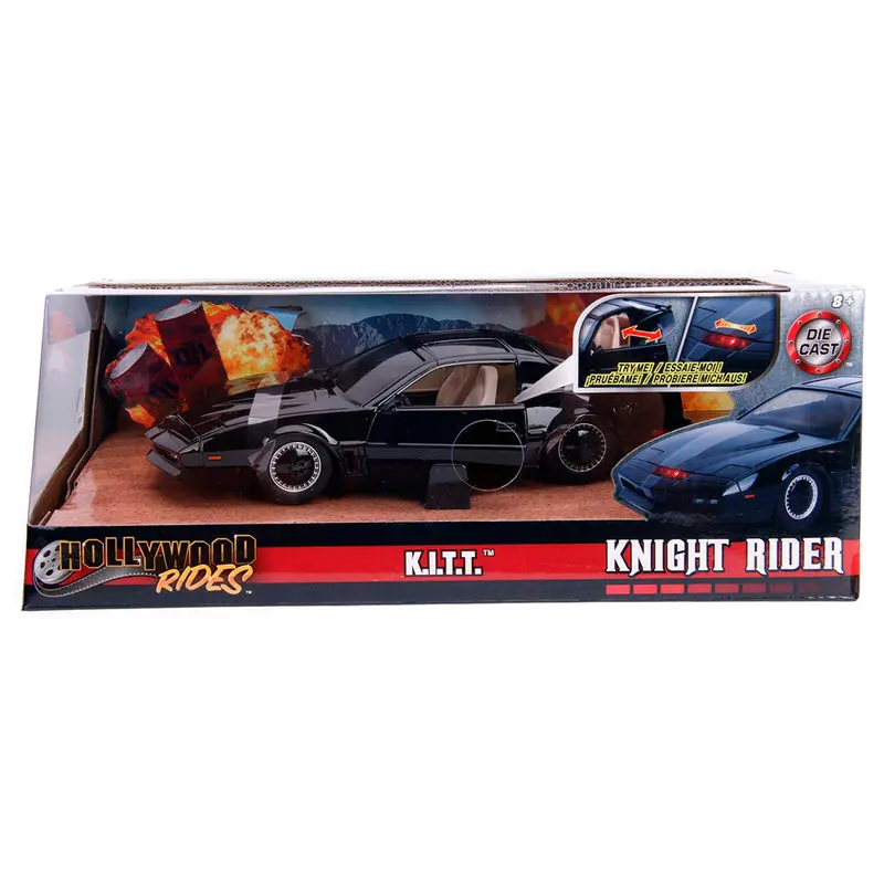 Knight Rider Diecast Model 1/24 1982 Ponitac Trans AM Try Me Kitt – Odlévaný model fotografii produktu