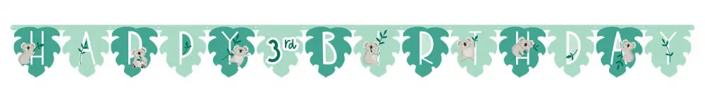 Koala Happy Birthday Obří banner 320 cm fotografii produktu