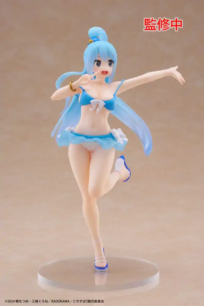 KonoSuba: God's Blessing on This Wonderful World! 3 Coreful PVC Socha Aqua Swimwear Verze 18 cm fotografii produktu