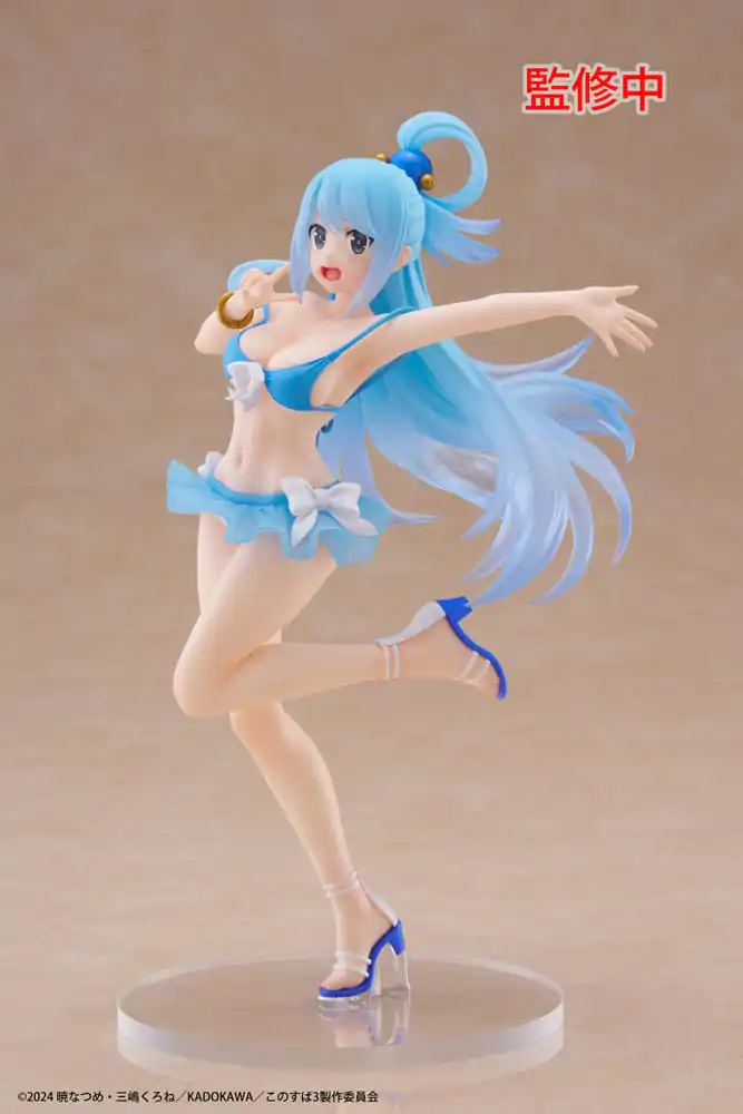 KonoSuba: God's Blessing on This Wonderful World! 3 Coreful PVC Socha Aqua Swimwear Verze 18 cm fotografii produktu