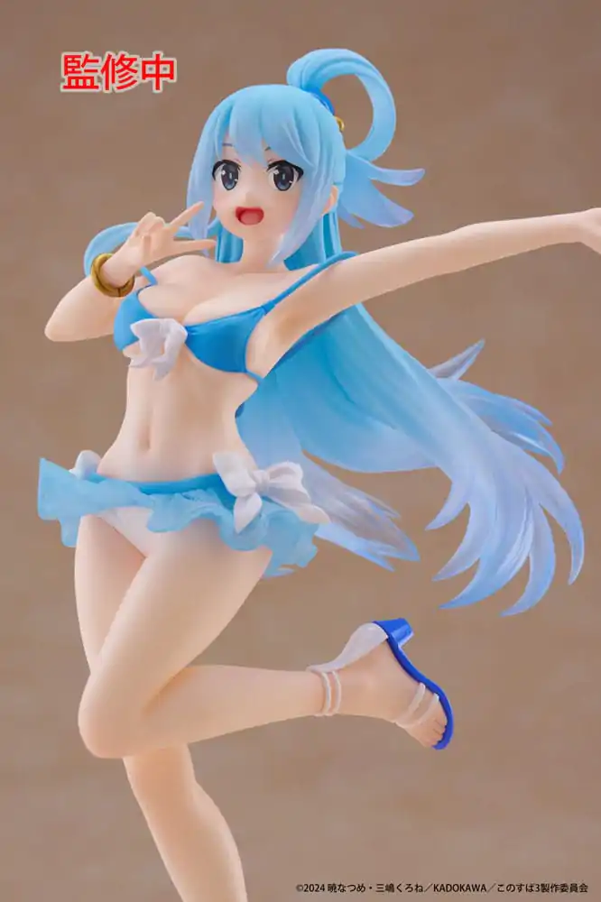 KonoSuba: God's Blessing on This Wonderful World! 3 Coreful PVC Socha Aqua Swimwear Verze 18 cm fotografii produktu