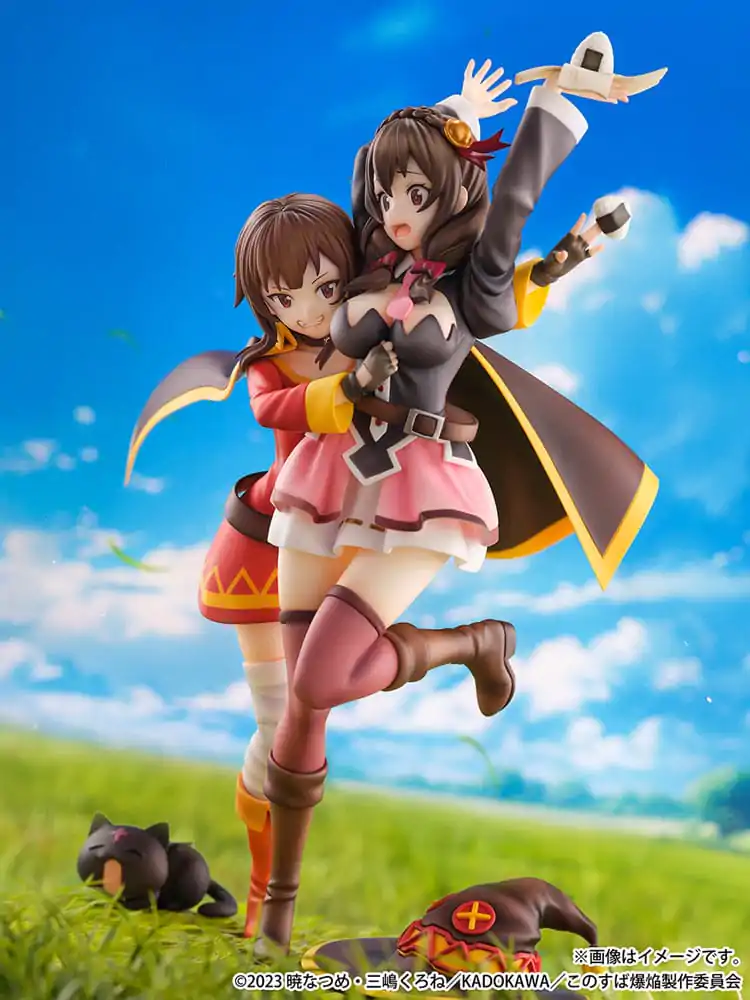 Konosuba: God's Blessing on This Wonderful World! SHIBUYA SCRAMBLE FIGURE PVC Socha 1/6 Megumin & Yunyun Futari wa Otomodachi Ver. 26 cm fotografii produktu