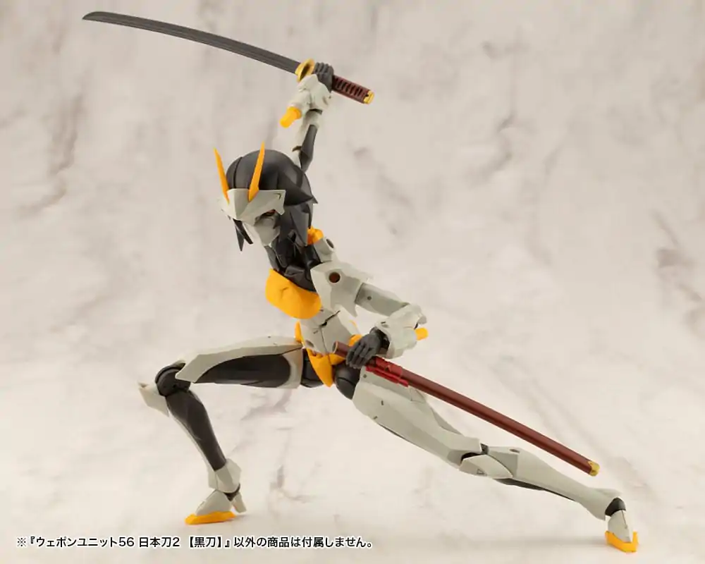 Kotobukiya M.S.G. Model Kit Accessory Set Heavy Weapon Unit 56 Japonský meč 2 Černý meč fotografii produktu