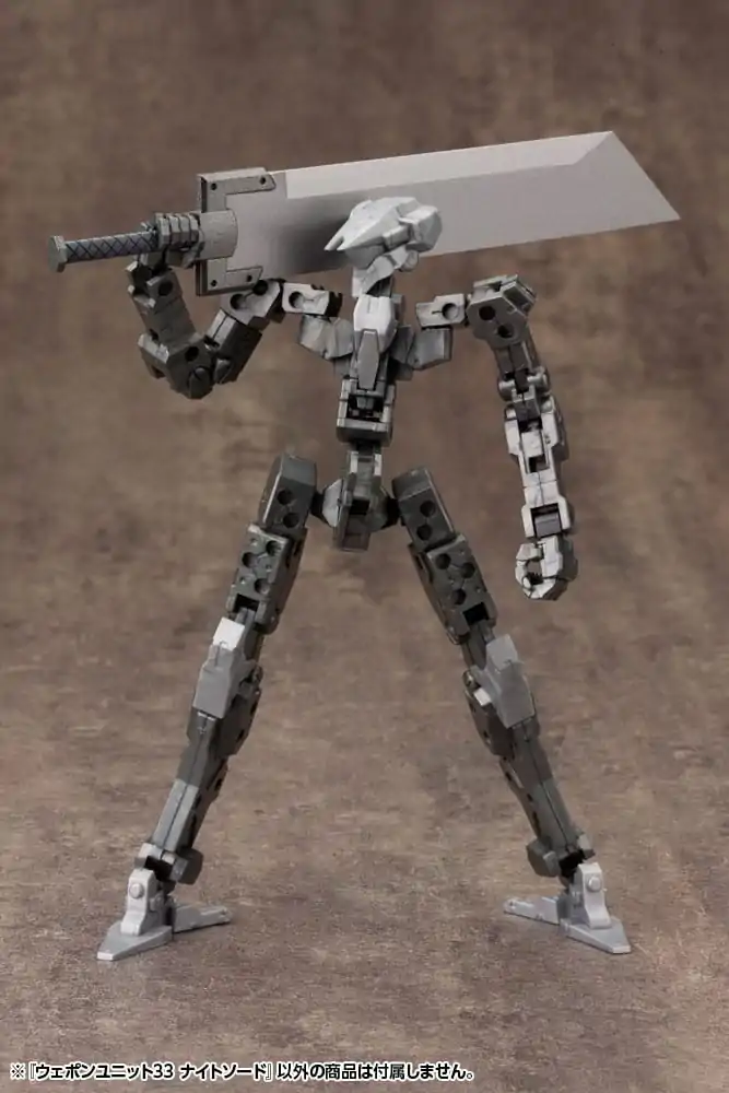 Kotobukiya M.S.G. Model Kit Accessory Set Weapon Unit 33 Rytířský meč fotografii produktu