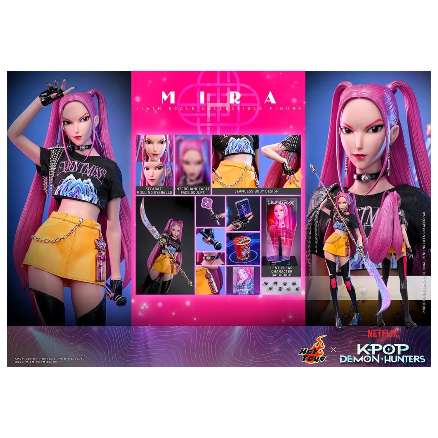 KPop Demon Hunters akční figurka 1/6 Mira 28 cm fotografii produktu