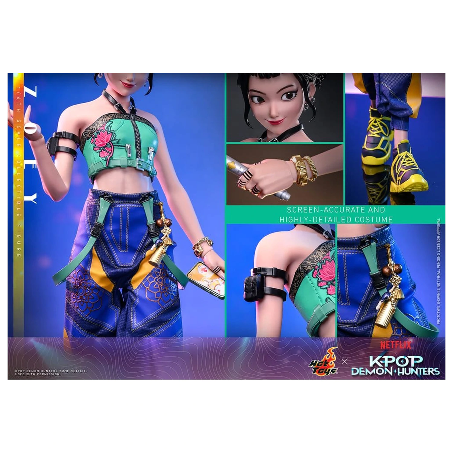 KPop Demon Hunters akční figurka 1/6 Zoey 27 cm fotografii produktu