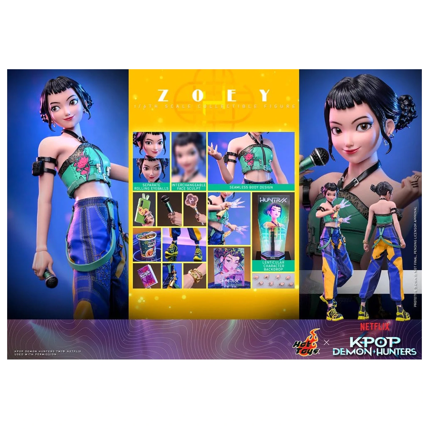 KPop Demon Hunters akční figurka 1/6 Zoey 27 cm fotografii produktu
