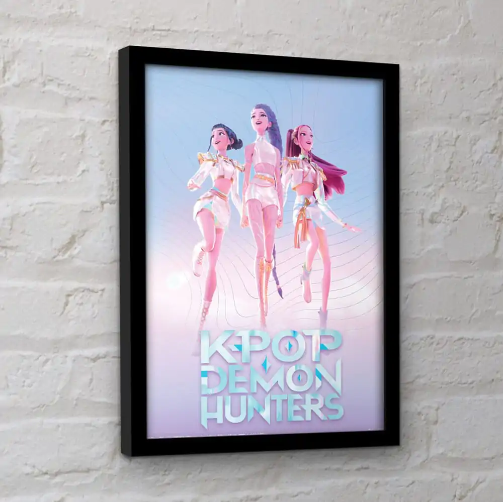 KPop Demon Hunters sběratelský tisk zarámované plakátové trio fotografii produktu
