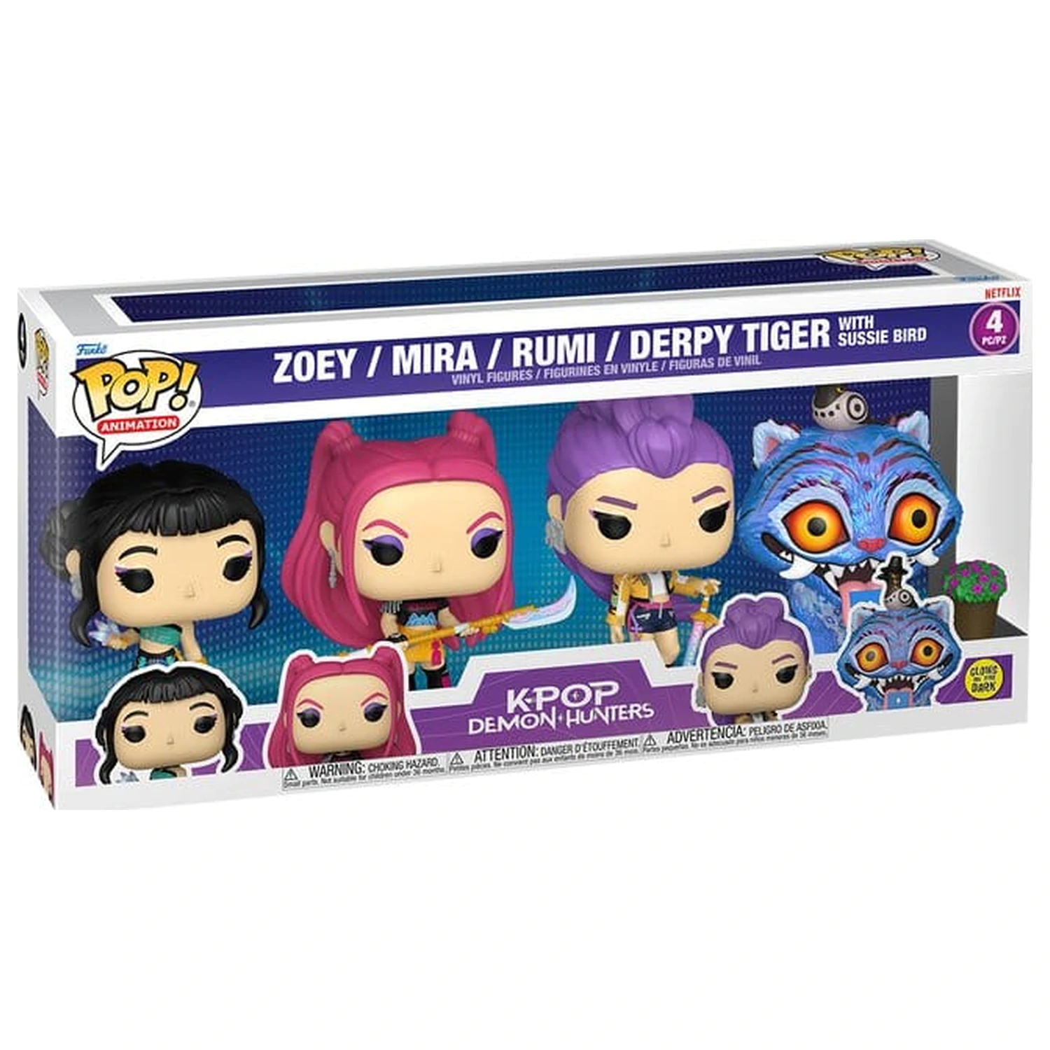 KPop Demon Hunters Funko POP! Vinylové figurky balení 4 ks Funko POP DH fotografii produktu
