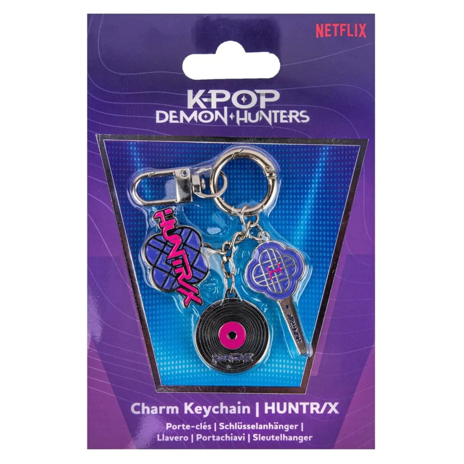 KPop Demon Hunters talismanový přívěsek na klíče HUNTR/X fotografii produktu
