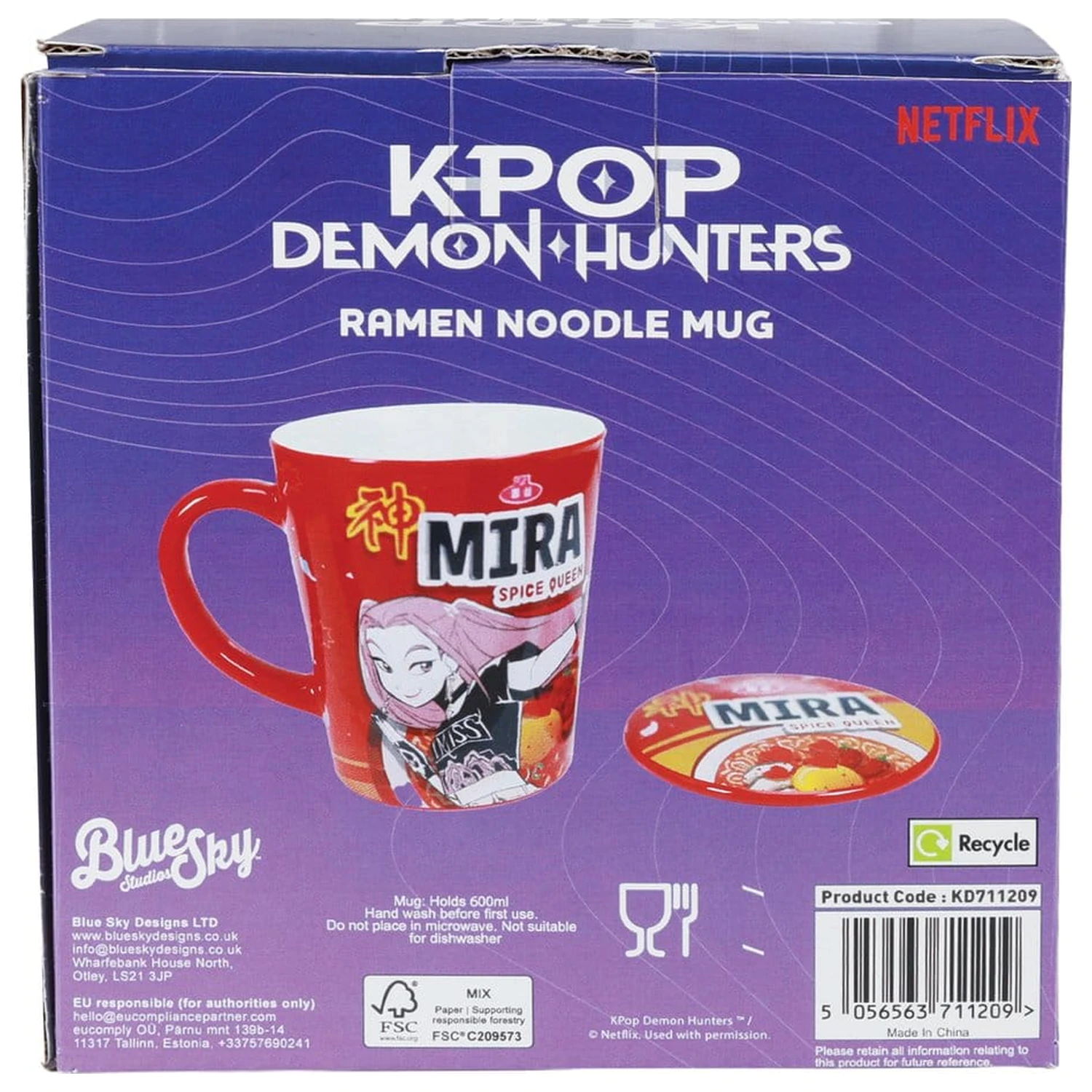 Kpop Demon Hunters hrnek s víčkem Huntr/x Ramen fotografii produktu