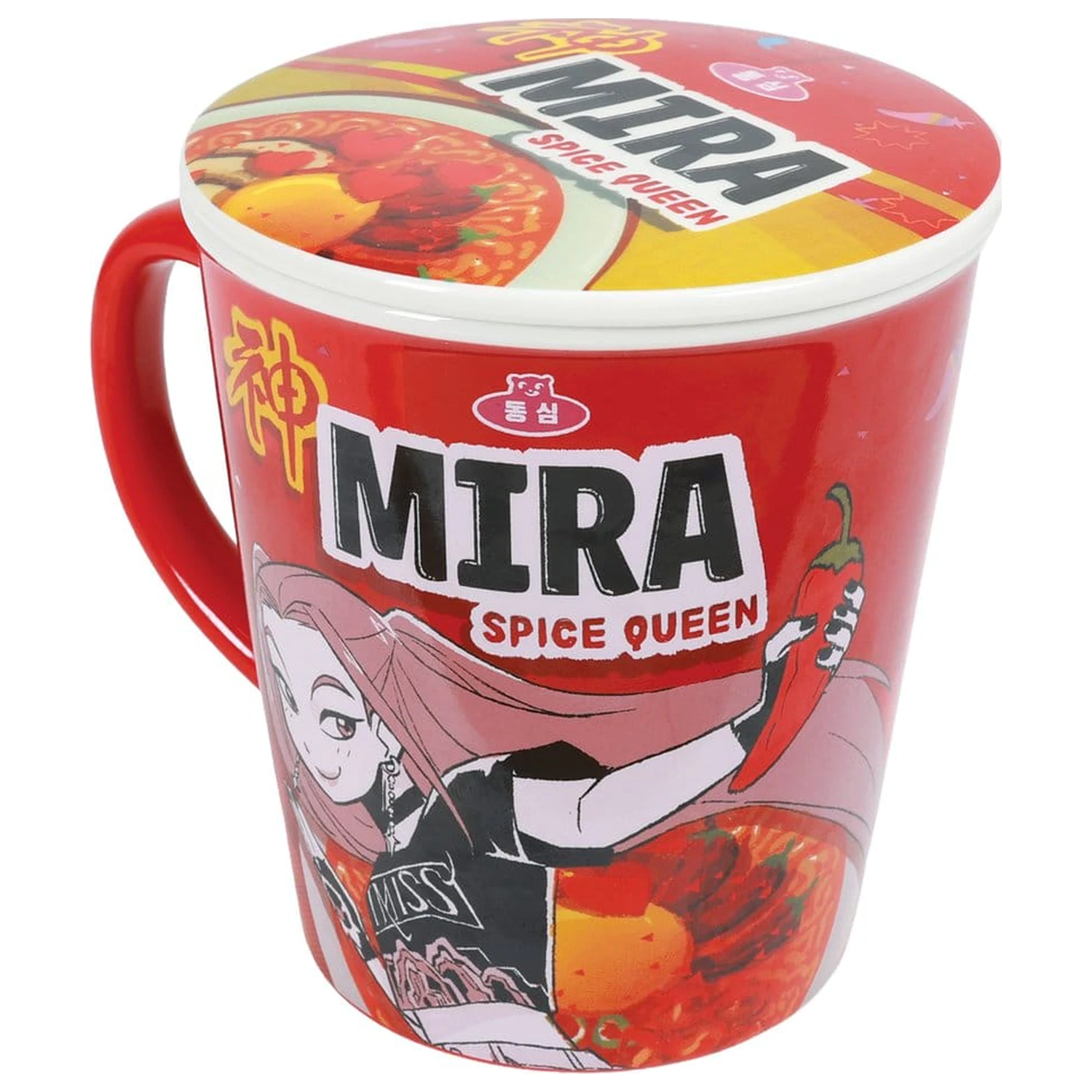 Kpop Demon Hunters hrnek s víčkem Huntr/x Ramen fotografii produktu