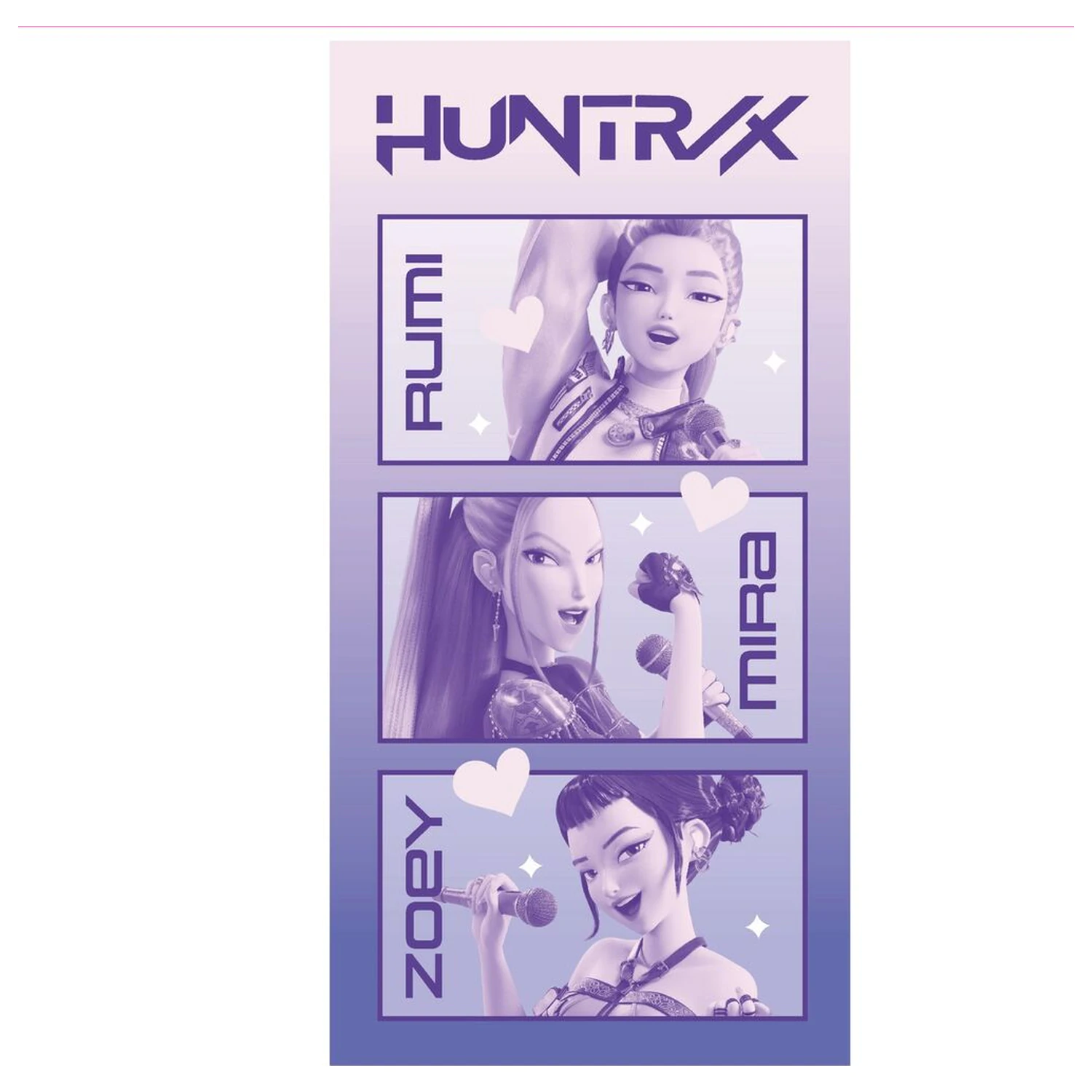 KPop Demon Hunters Huntrix mikrovláknový ručník fotografii produktu