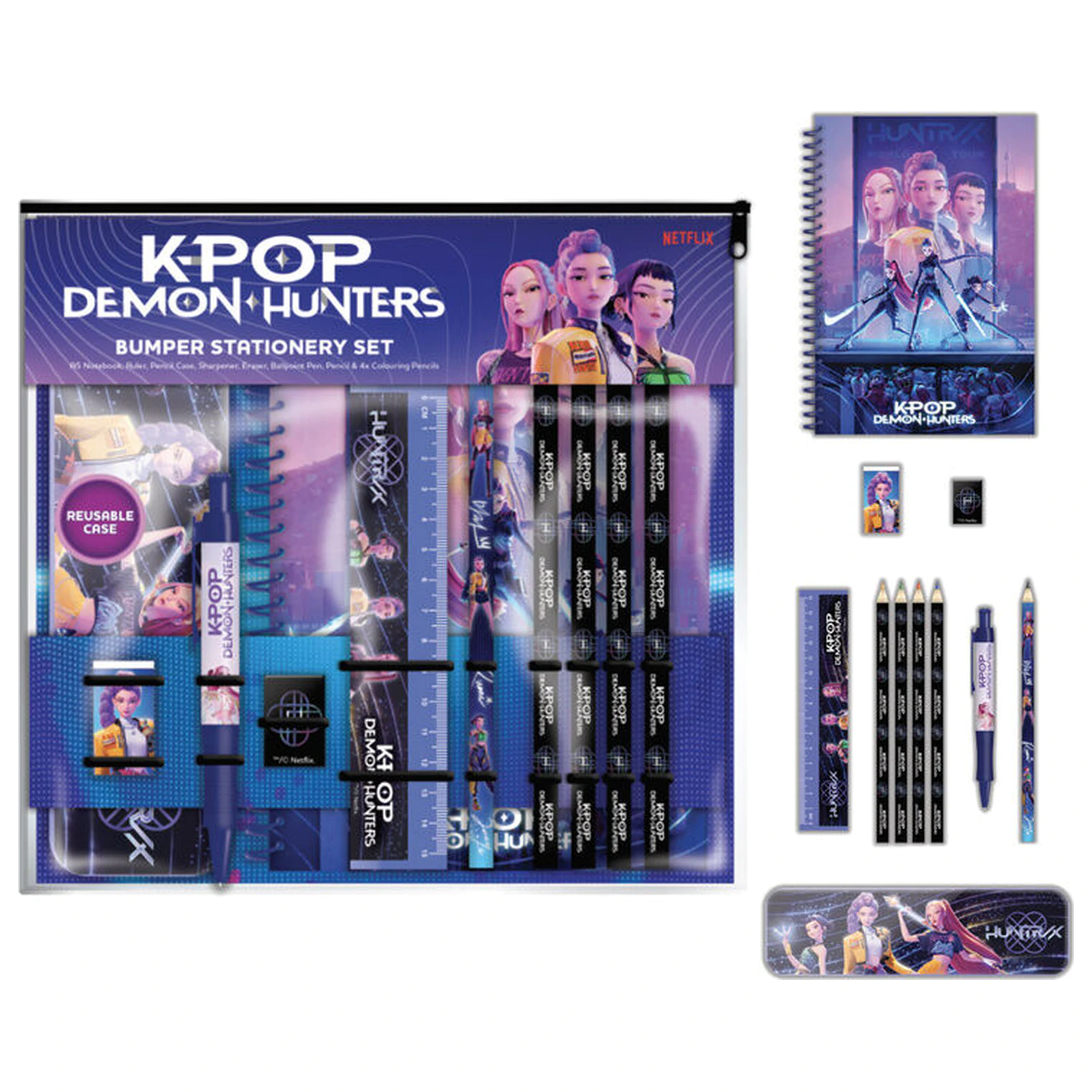 KPop Demon Hunters papírenský set + A5 zápisník fotografii produktu