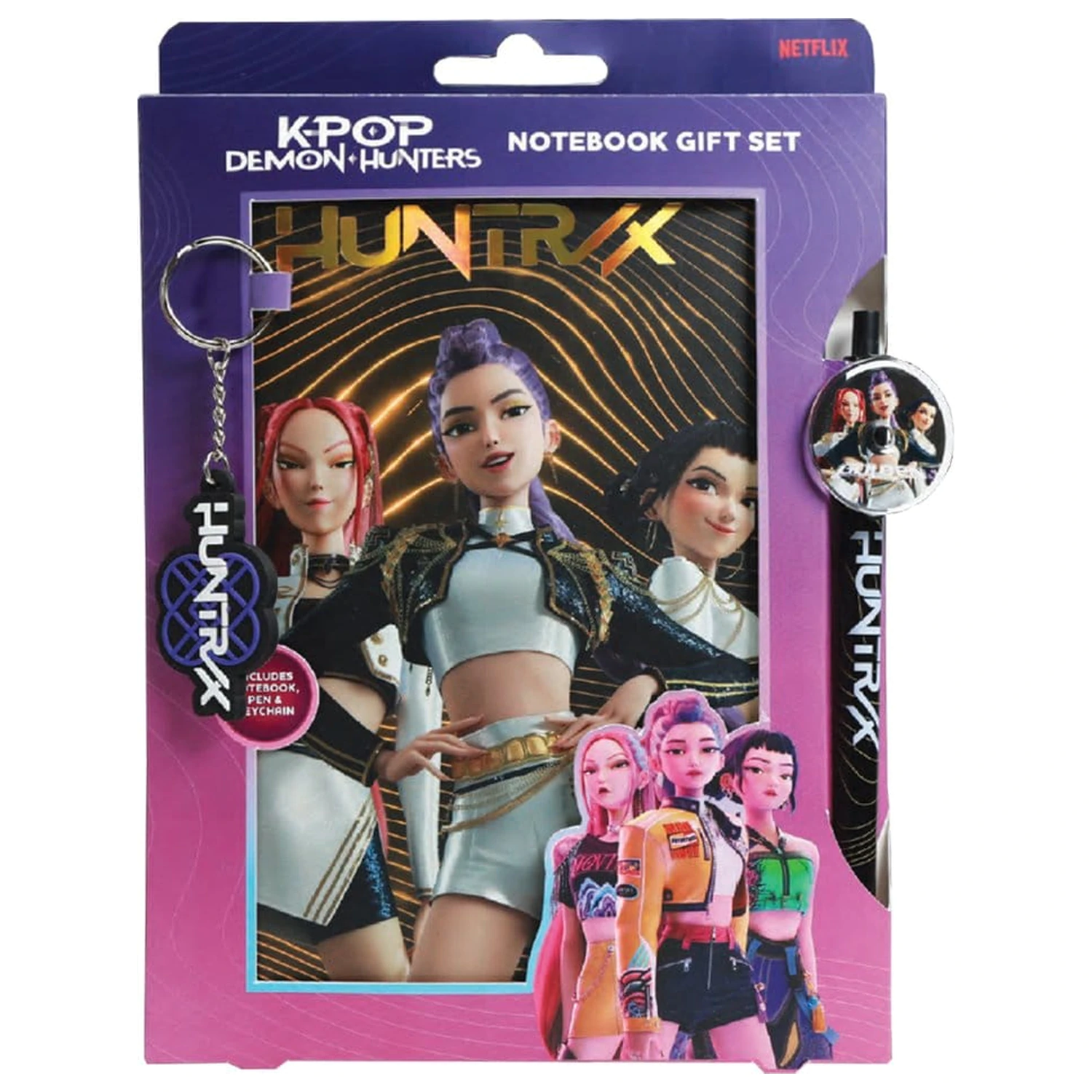 KPop Demon Hunters Dárková sada zlatého sešitu fotografii produktu
