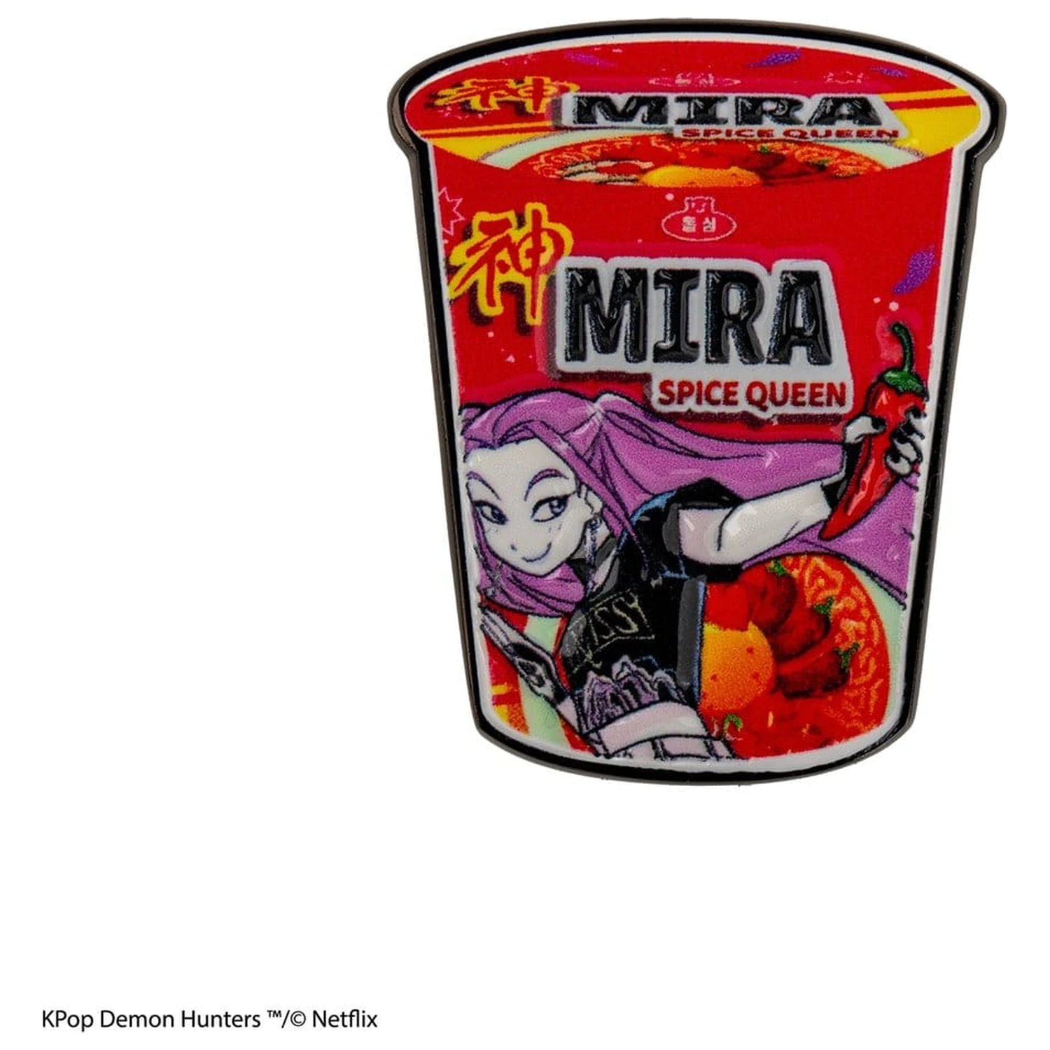 KPop Demon Hunters Pin Mira Spice Queen Nudle fotografii produktu