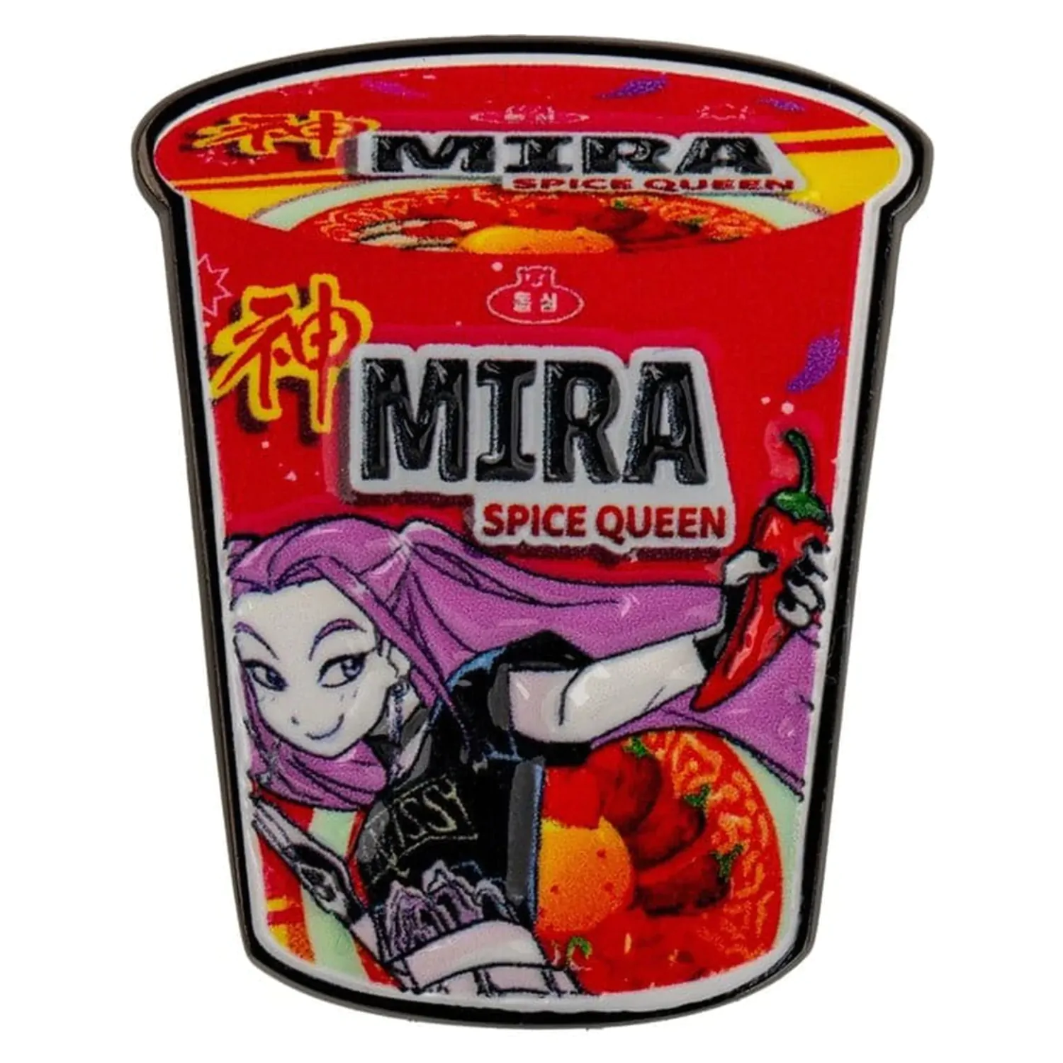 KPop Demon Hunters Pin Mira Spice Queen Nudle fotografii produktu