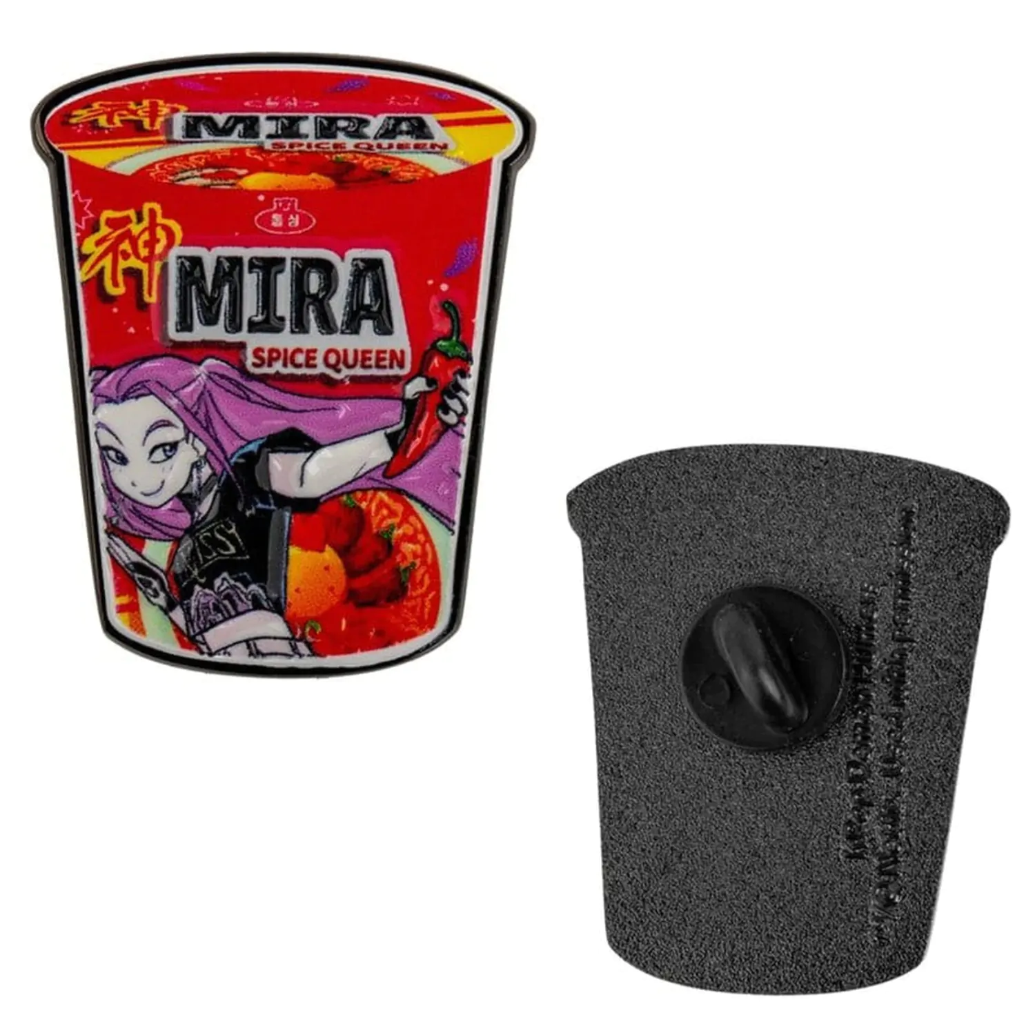 KPop Demon Hunters Pin Mira Spice Queen Nudle fotografii produktu