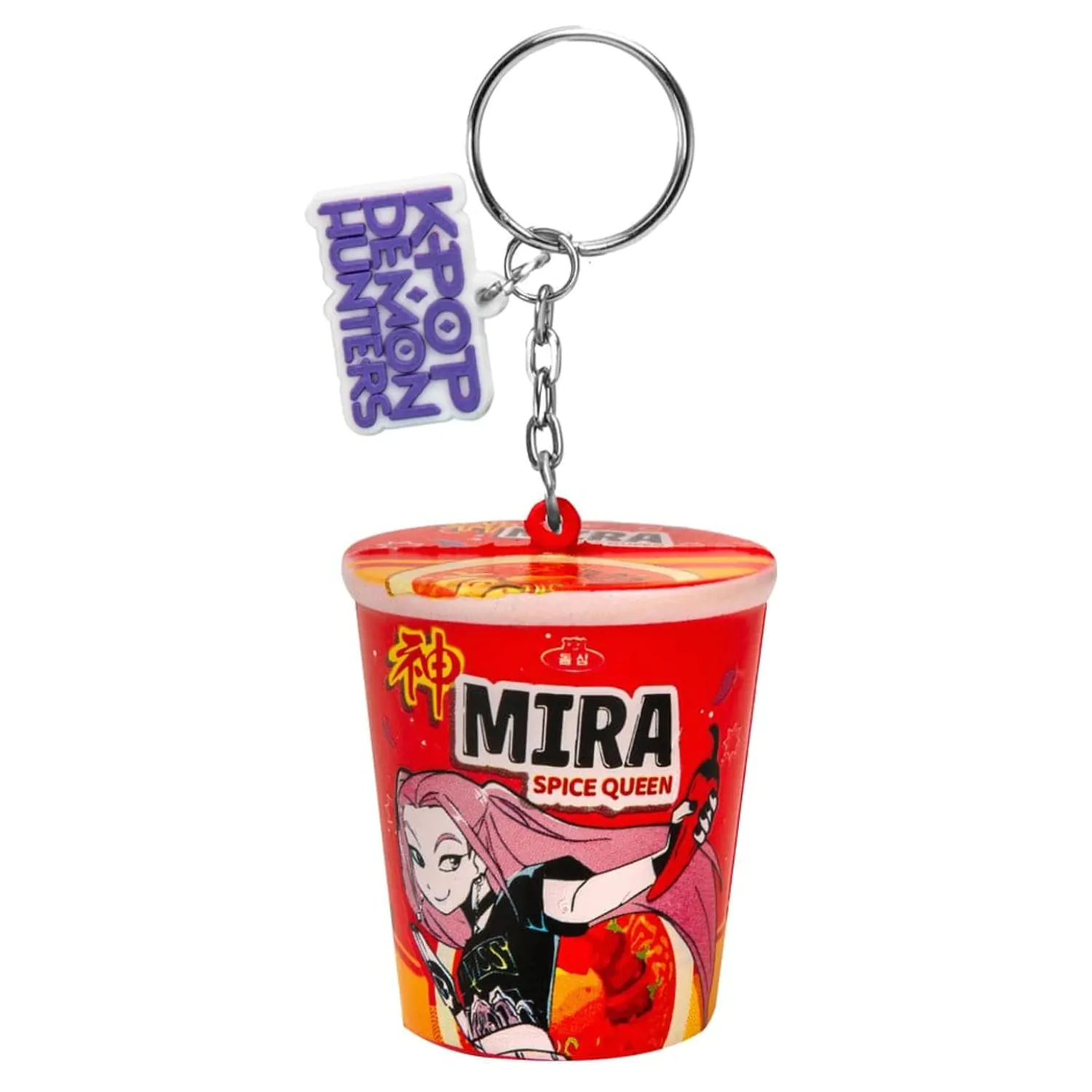 KPop Demon Hunters Squishy Klíčenka Mira Spice Queen Noodles fotografii produktu