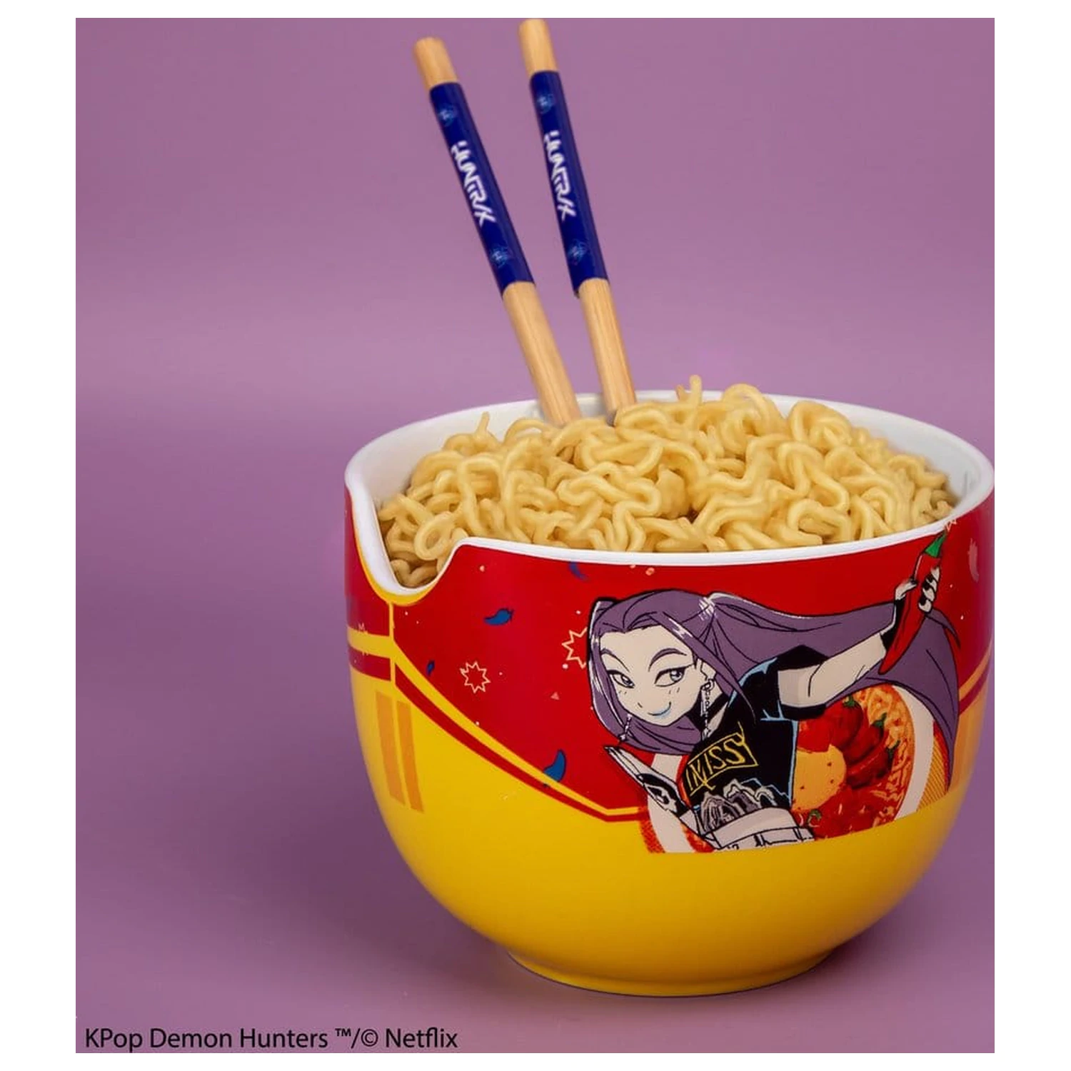 KPop Demon Hunters miska na ramen s hůlkami Mira Spice Queen fotografii produktu