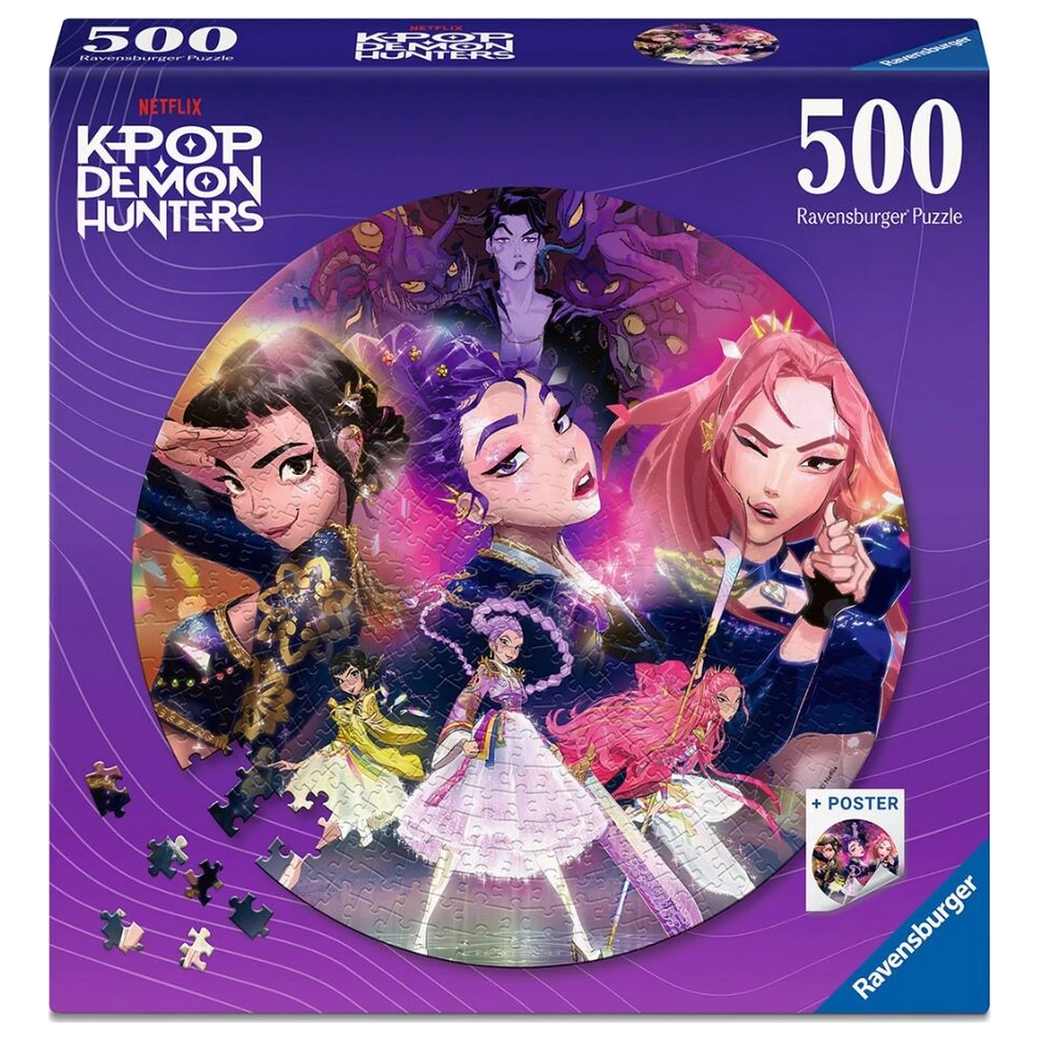 Kpop Demon Hunters puzzle 500 kusů fotografii produktu