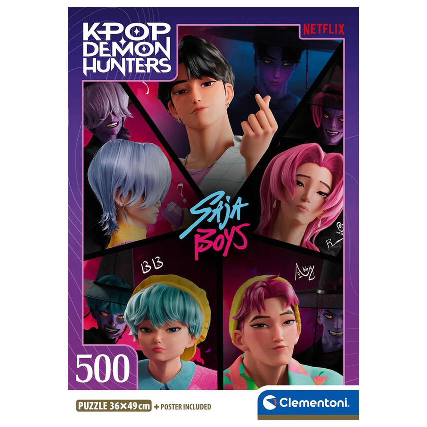 Kpop Demon Hunters puzzle 500 ks fotografii produktu