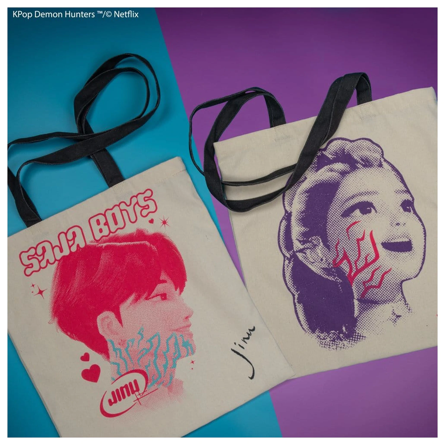 KPop Demon Hunters Tote Bag Rumi & Jinu fotografii produktu