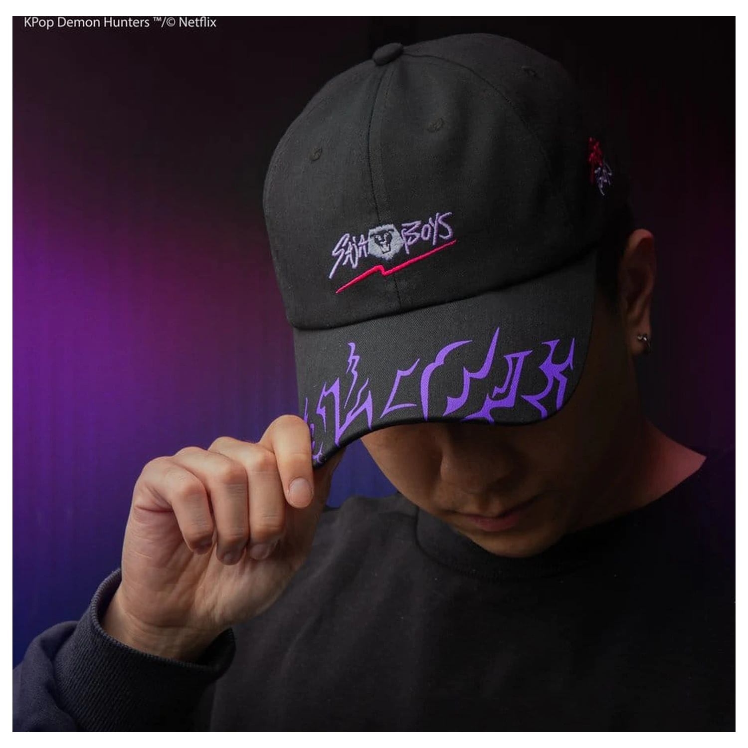 KPop Demon Hunters baseballová čepice Saja pro chlapce fotografii produktu