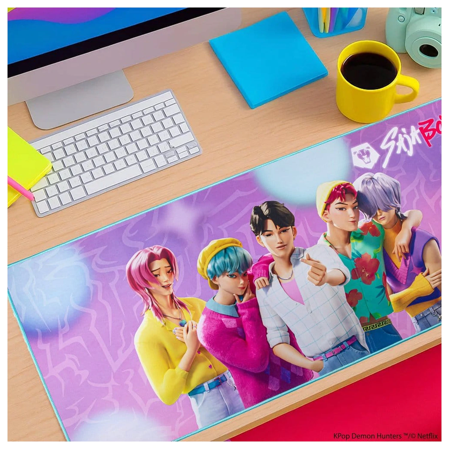 KPop Demon Hunters Podložka na stůl Saja Boys XL fotografii produktu
