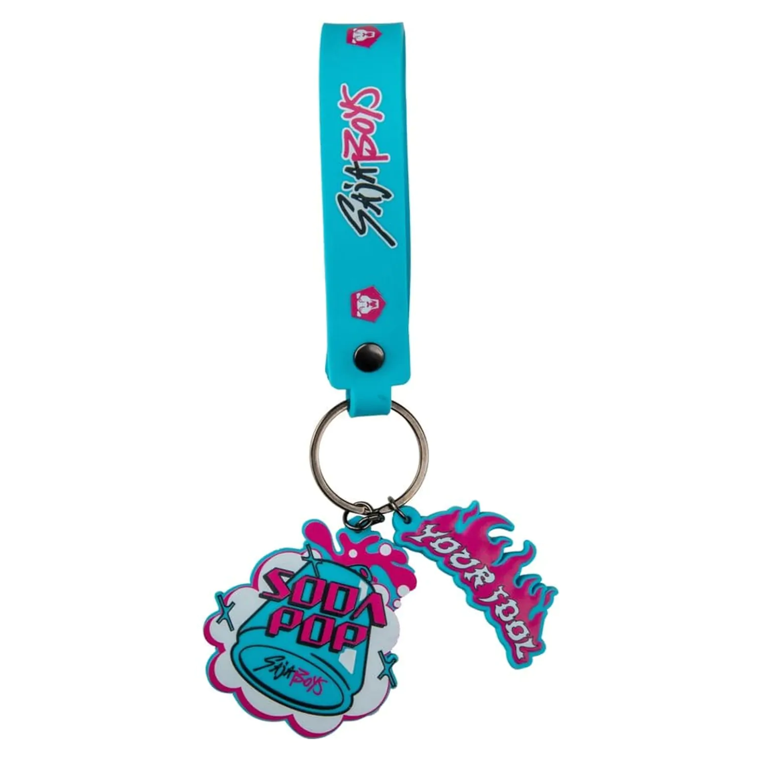 KPop Demon Hunters Wristlet Keychain Soda Pop přívěsek na klíče s náramkem fotografii produktu