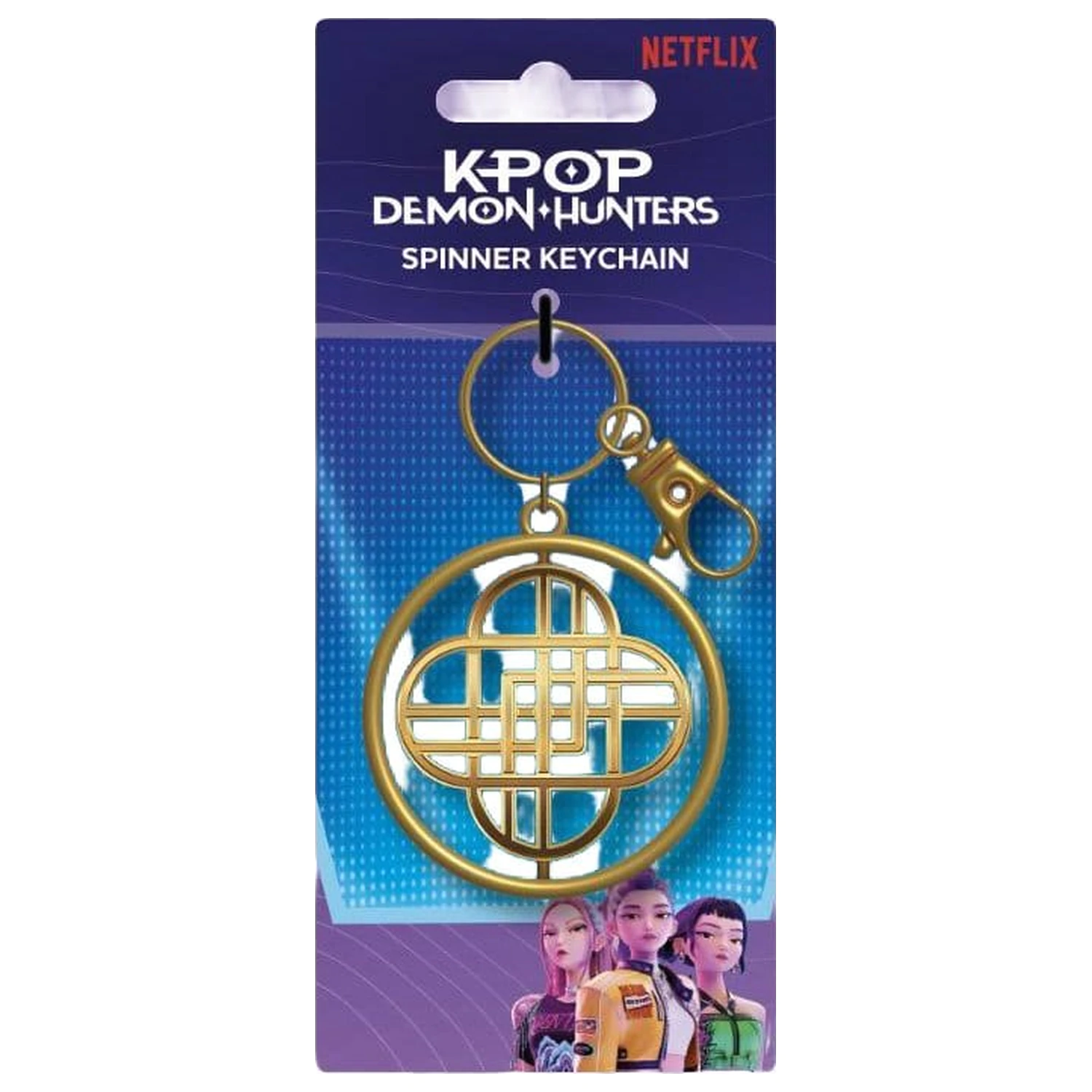 KPop Demon Hunters Spinner klíčenka Golden fotografii produktu