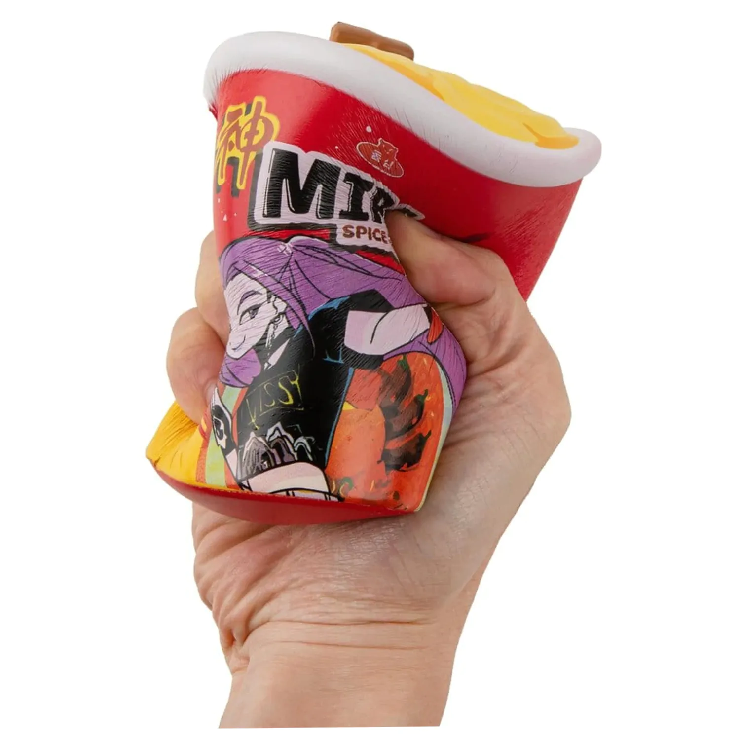 KPop Demon Hunters Squishy antistresová figurka Mira Spice Queen Noodles fotografii produktu