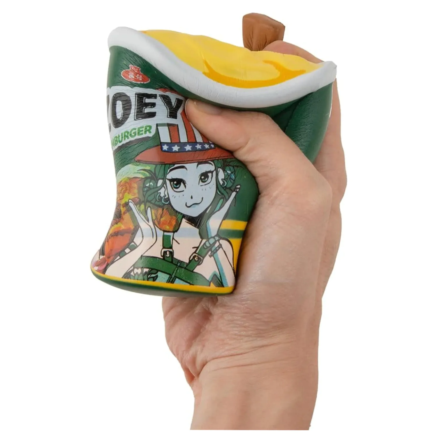KPop Demon Hunters Squishy Anti Stress Figure Zoey Hamburger Noodles fotografii produktu