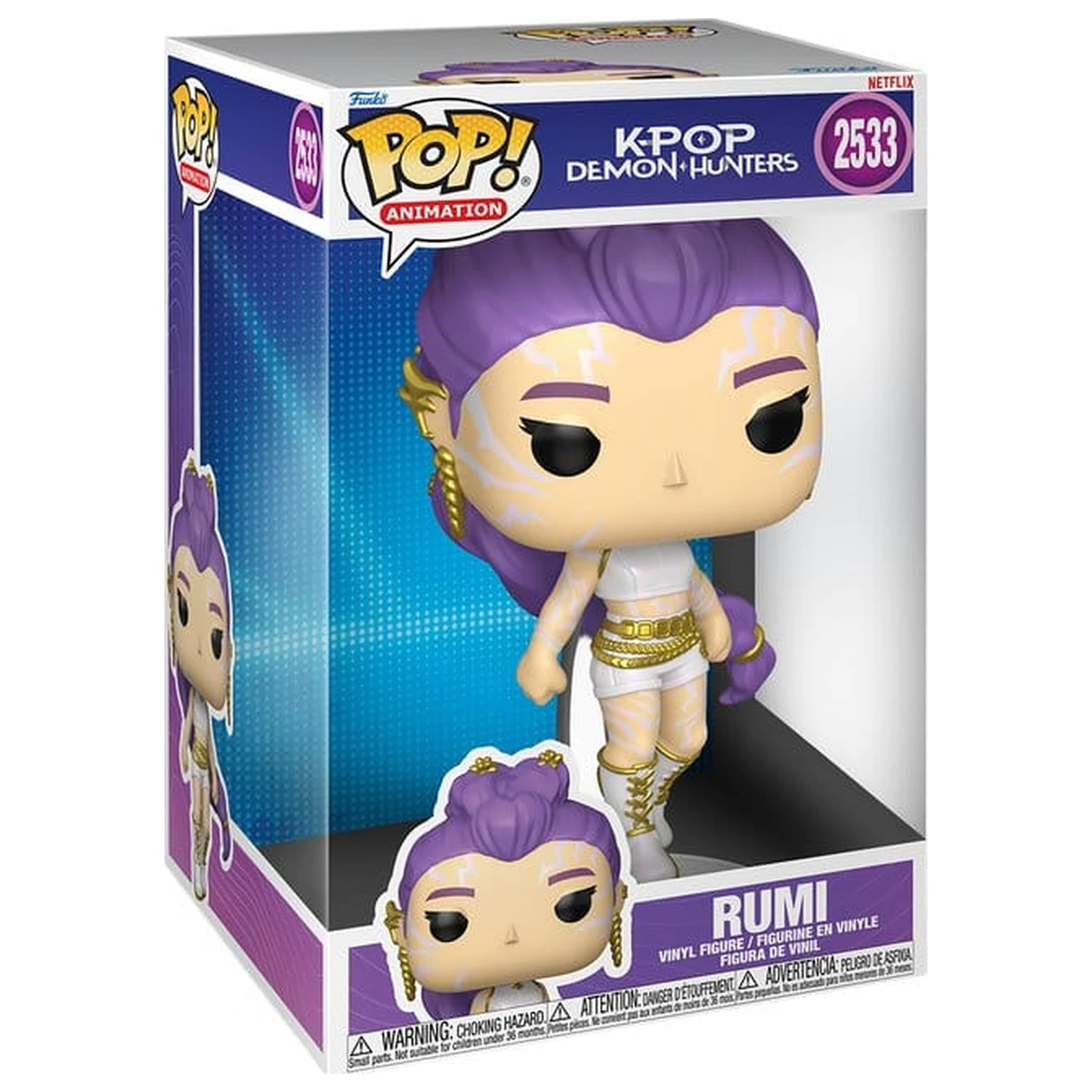 KPop Demon Hunters Super Sized Jumbo Funko POP! Vinylová figurka Rumi 25 cm fotografii produktu