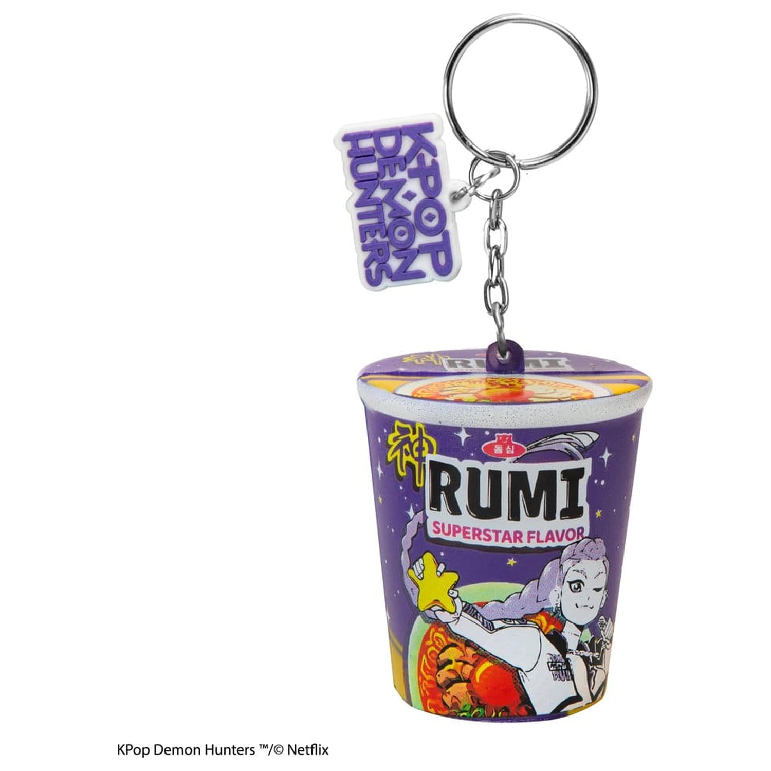 KPop Demon Hunters Squishy Klíčenka Rumi Superstar Flavor Noodles fotografii produktu