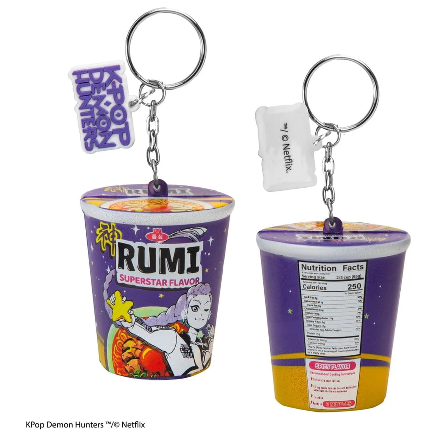 KPop Demon Hunters Squishy Klíčenka Rumi Superstar Flavor Noodles fotografii produktu
