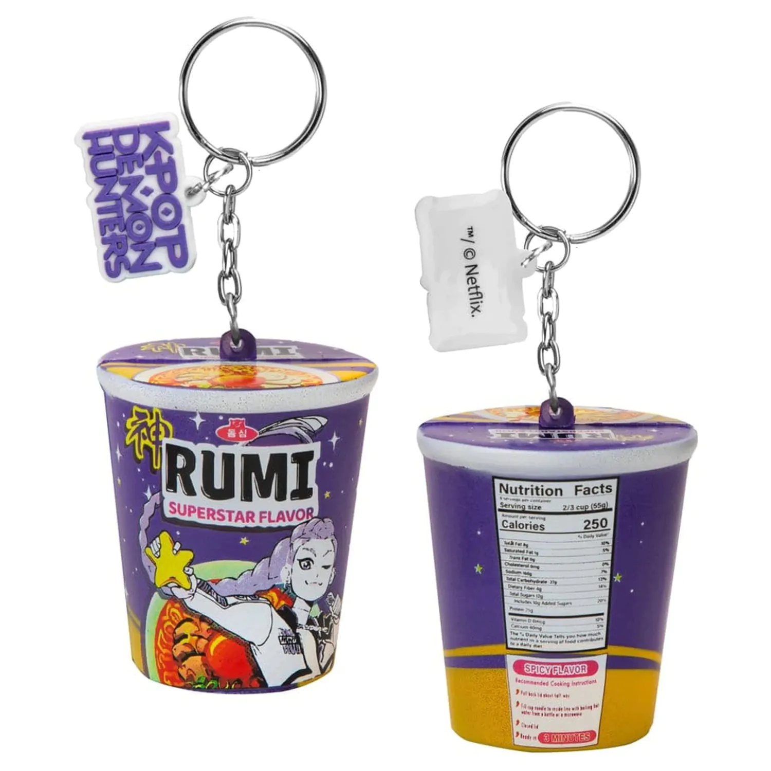 KPop Demon Hunters Squishy Klíčenka Rumi Superstar Flavor Noodles fotografii produktu