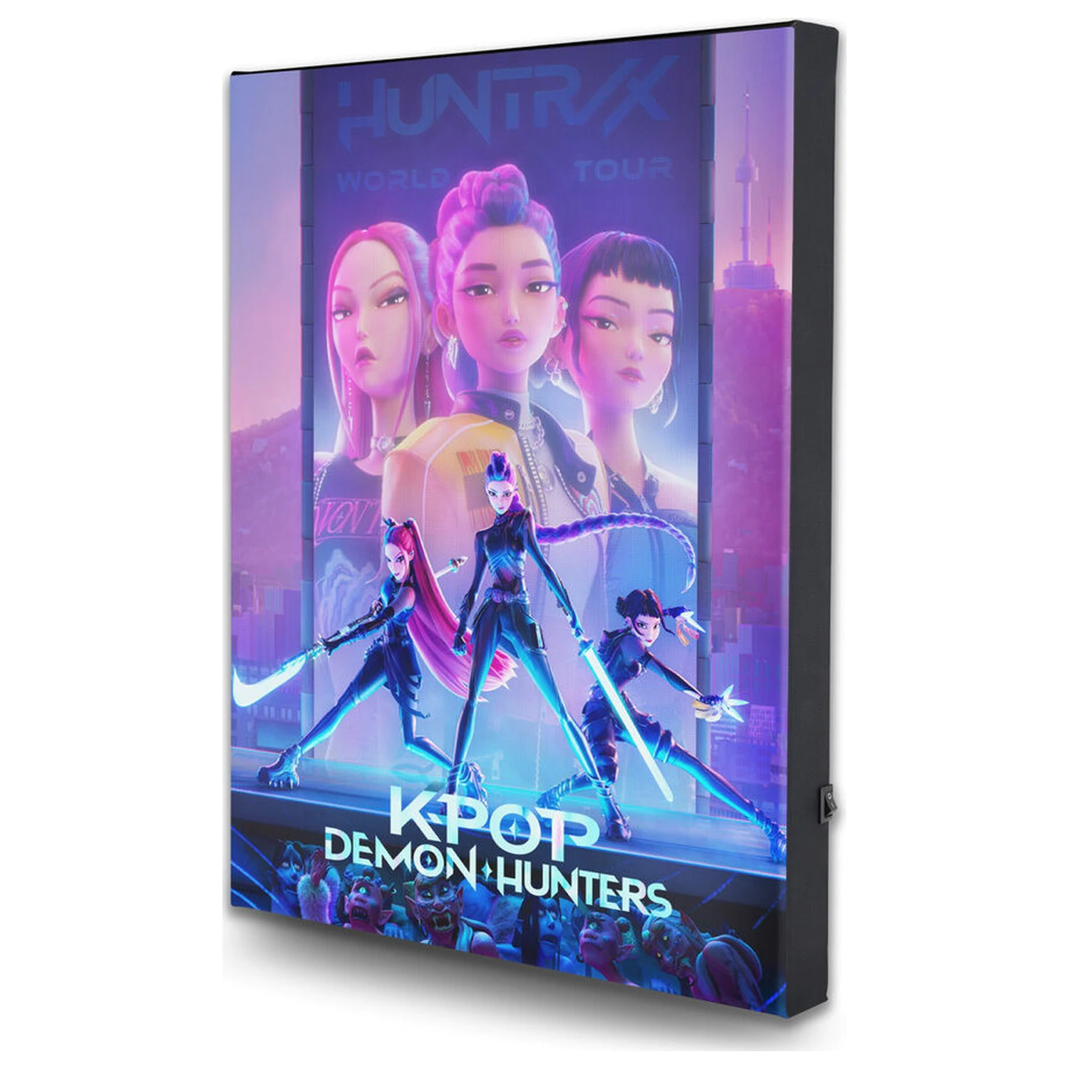 KPop Demon Hunters svítící plátno fotografii produktu