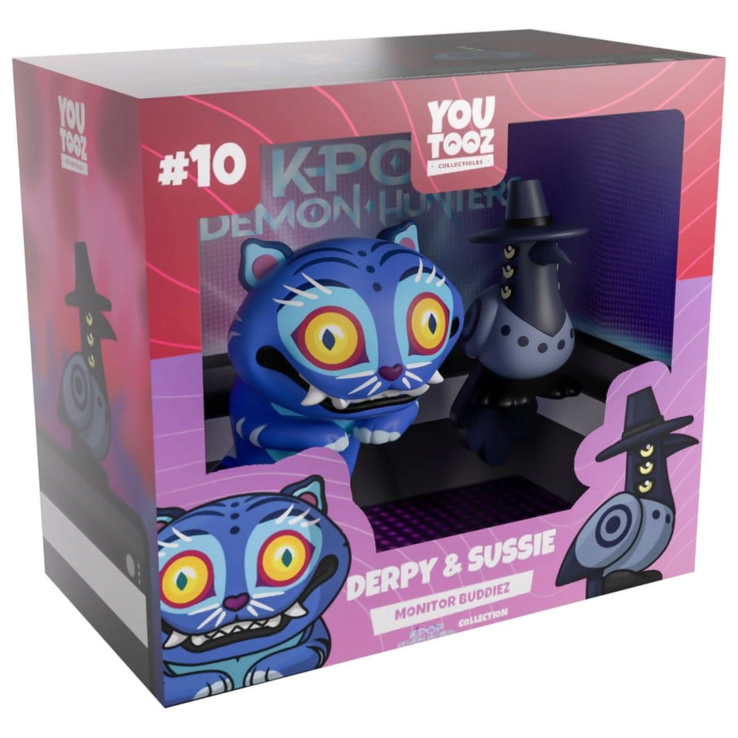 KPop Demon Hunters Vinylové figurky Derpy & Sussie Monitor Buddiez 6-8 cm fotografii produktu