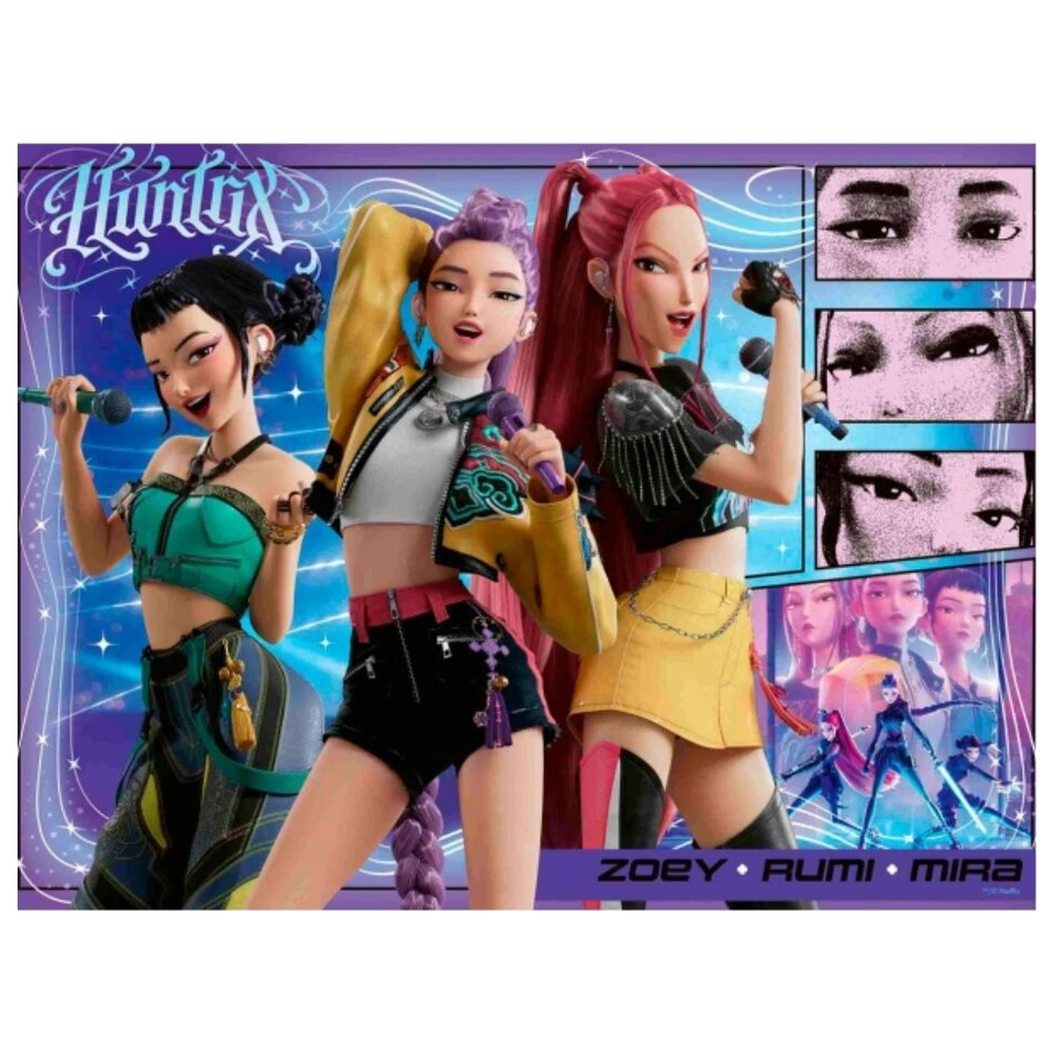 Kpop Demon Hunters XXL puzzle 100 dílků fotografii produktu