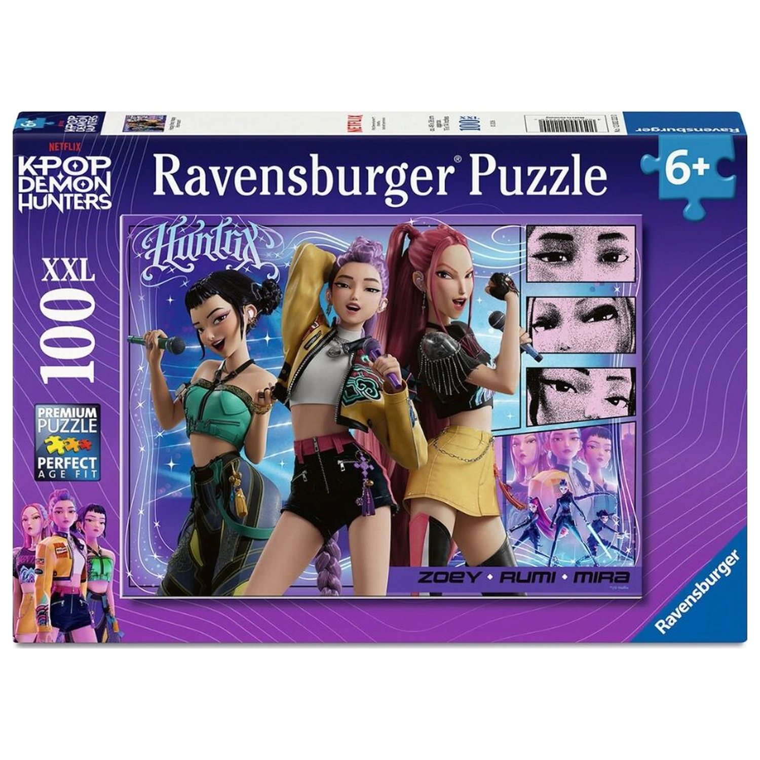 Kpop Demon Hunters XXL puzzle 100 dílků fotografii produktu