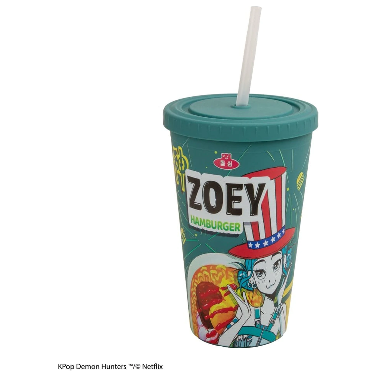 KPop Demon Hunters Tumbler Zoey Hamburger fotografii produktu
