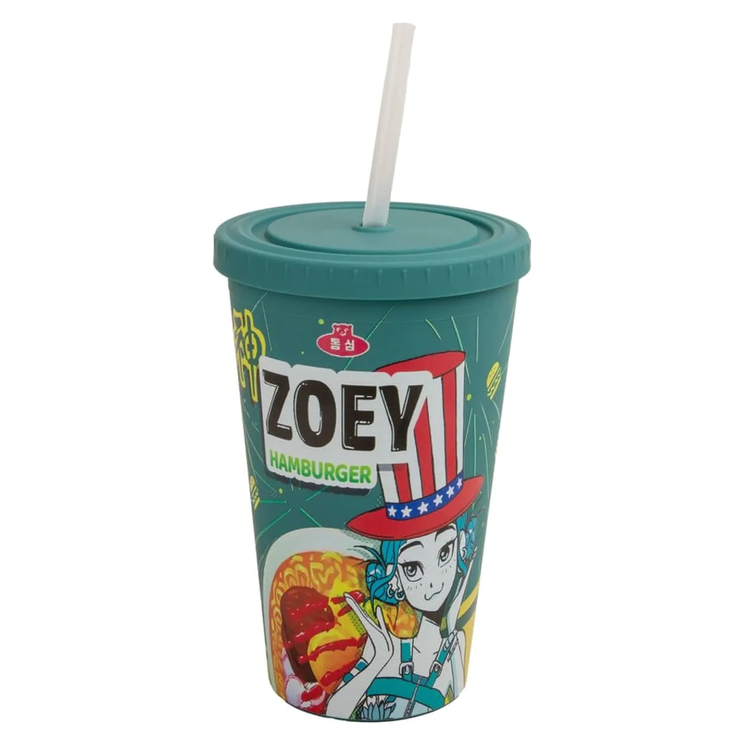 KPop Demon Hunters Tumbler Zoey Hamburger fotografii produktu