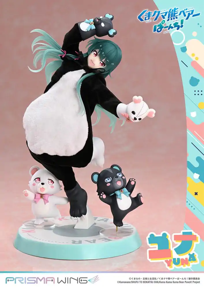 Kuma Kuma Kuma Bear Punch! Prisma Wing PVC Socha 1/7 Yuna Deluxe verze 28 cm fotografii produktu